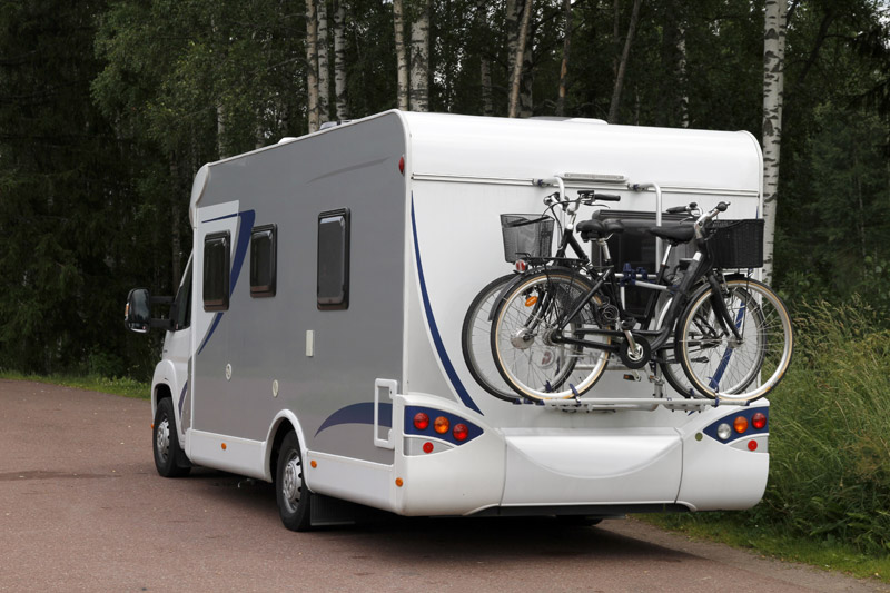 pose porte velo camping car